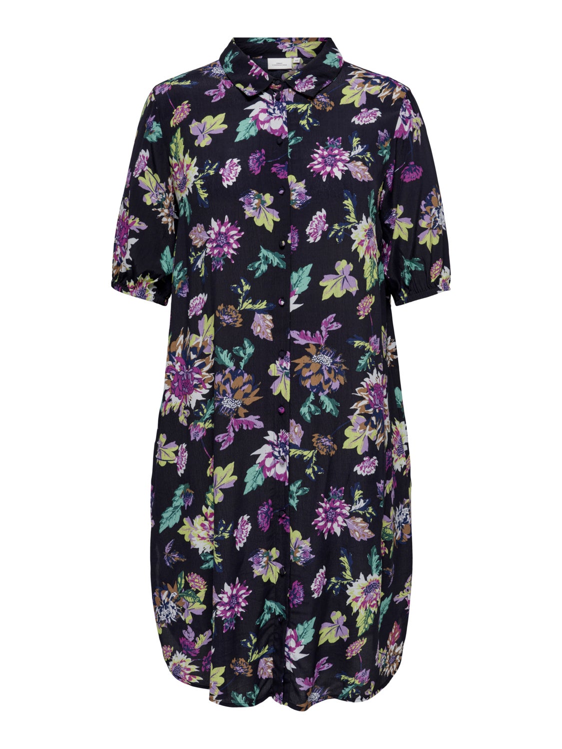 Curvy midi shirt dress