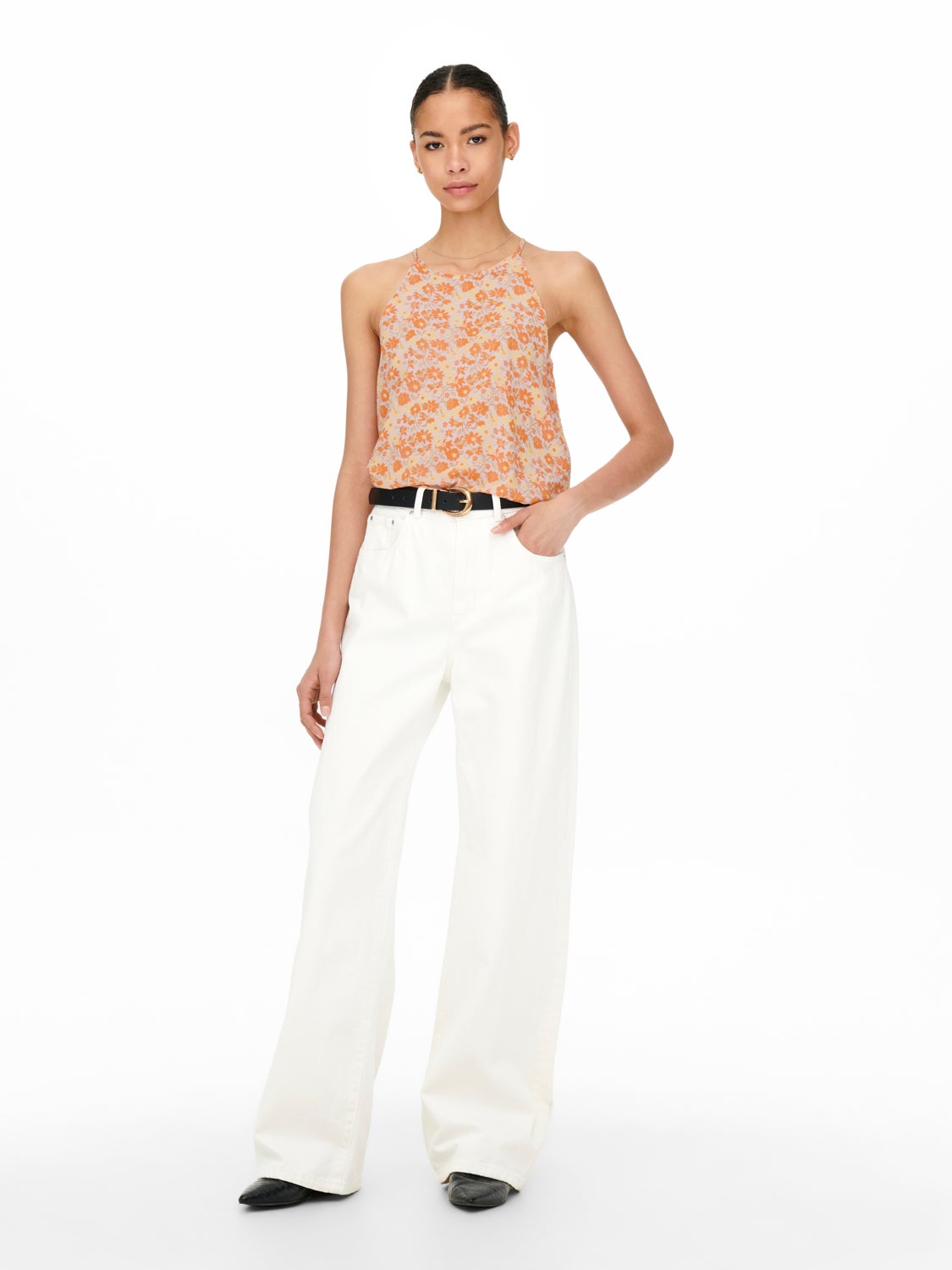 Halterneck Top with cut-out back