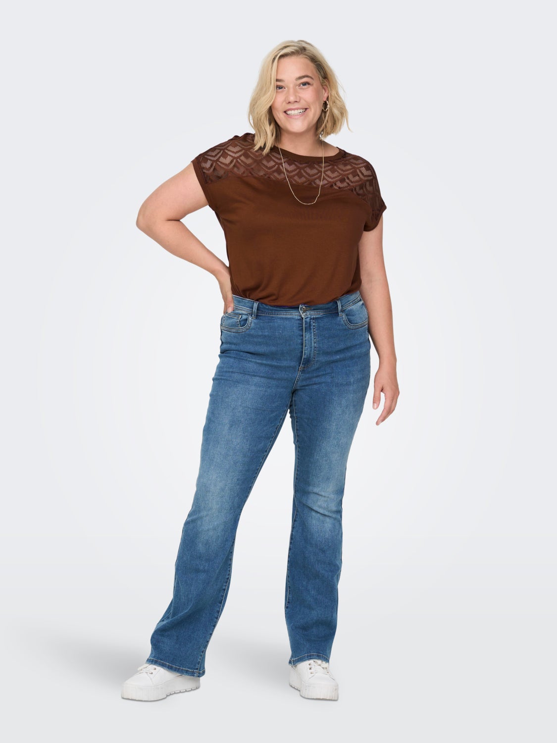 Curvy loose Short Sleeved Top