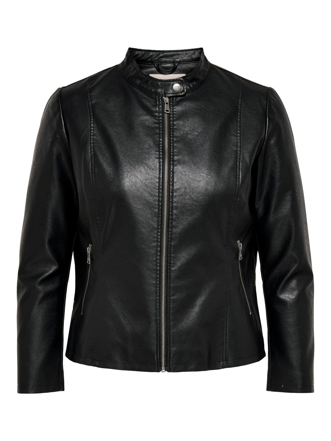 Curvy Faux Leather Jacket