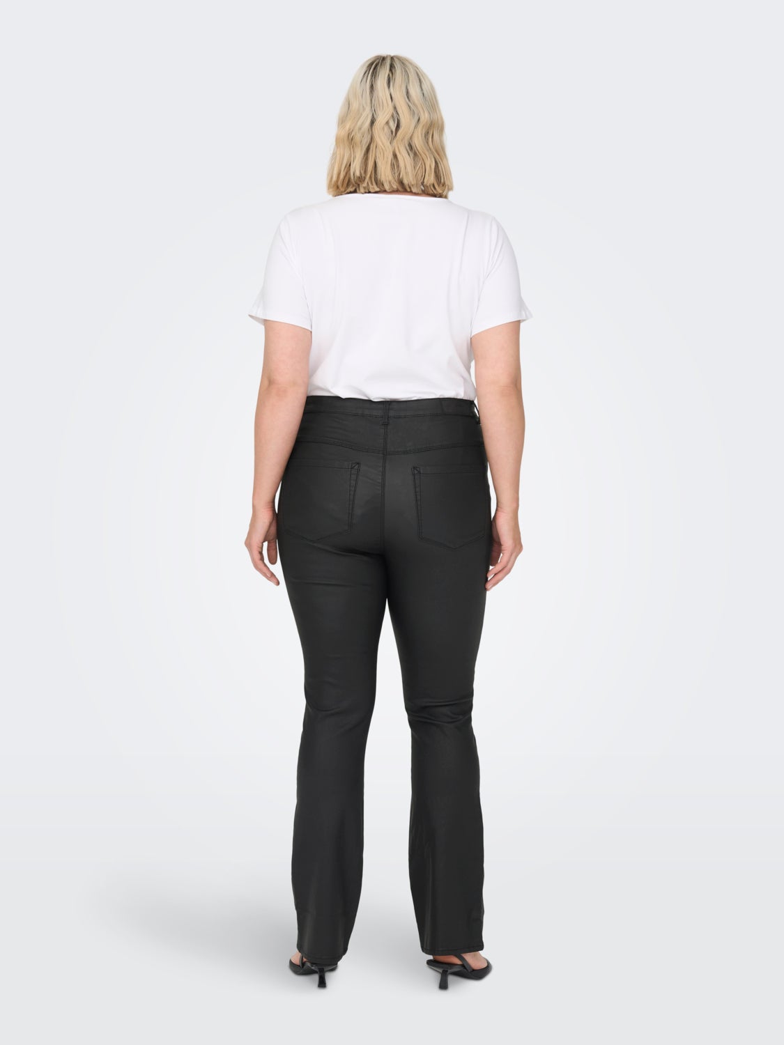 Curvy Flared coated pants