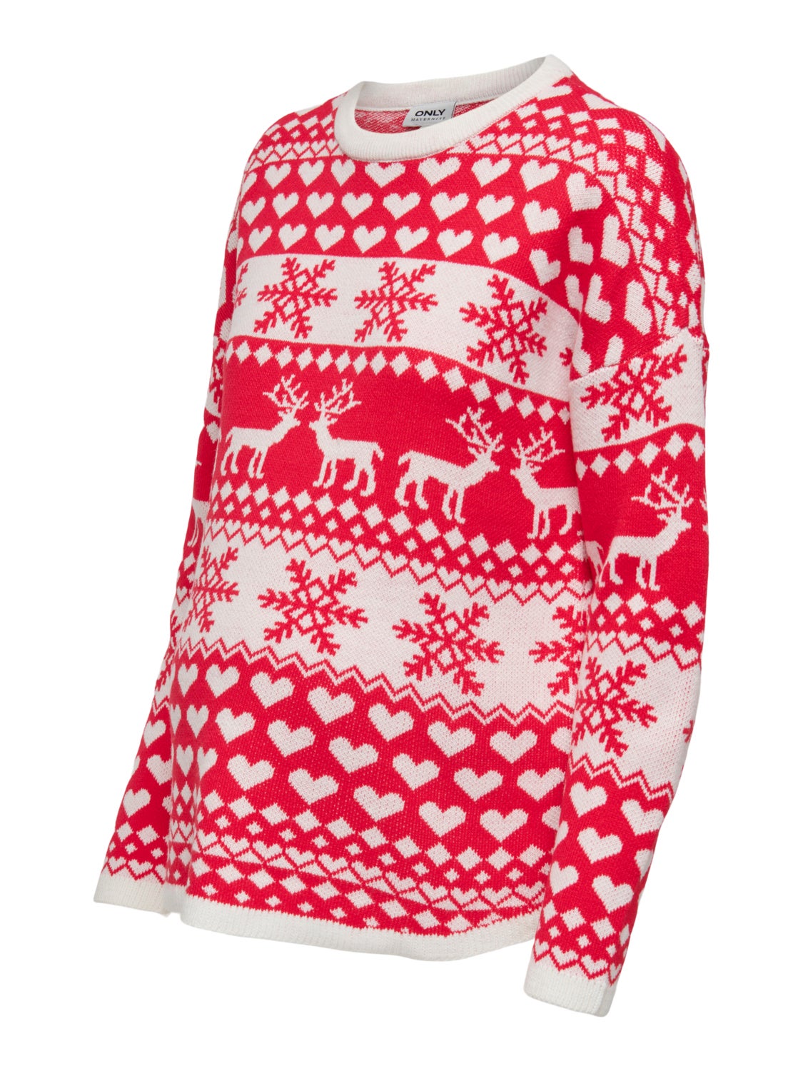 Curvy christmas knitted pullover