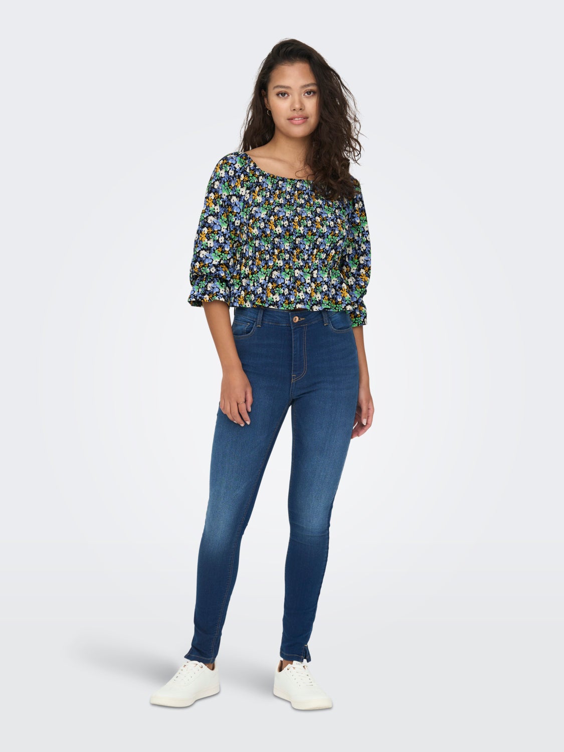 3/4 Sleeves Smock Top