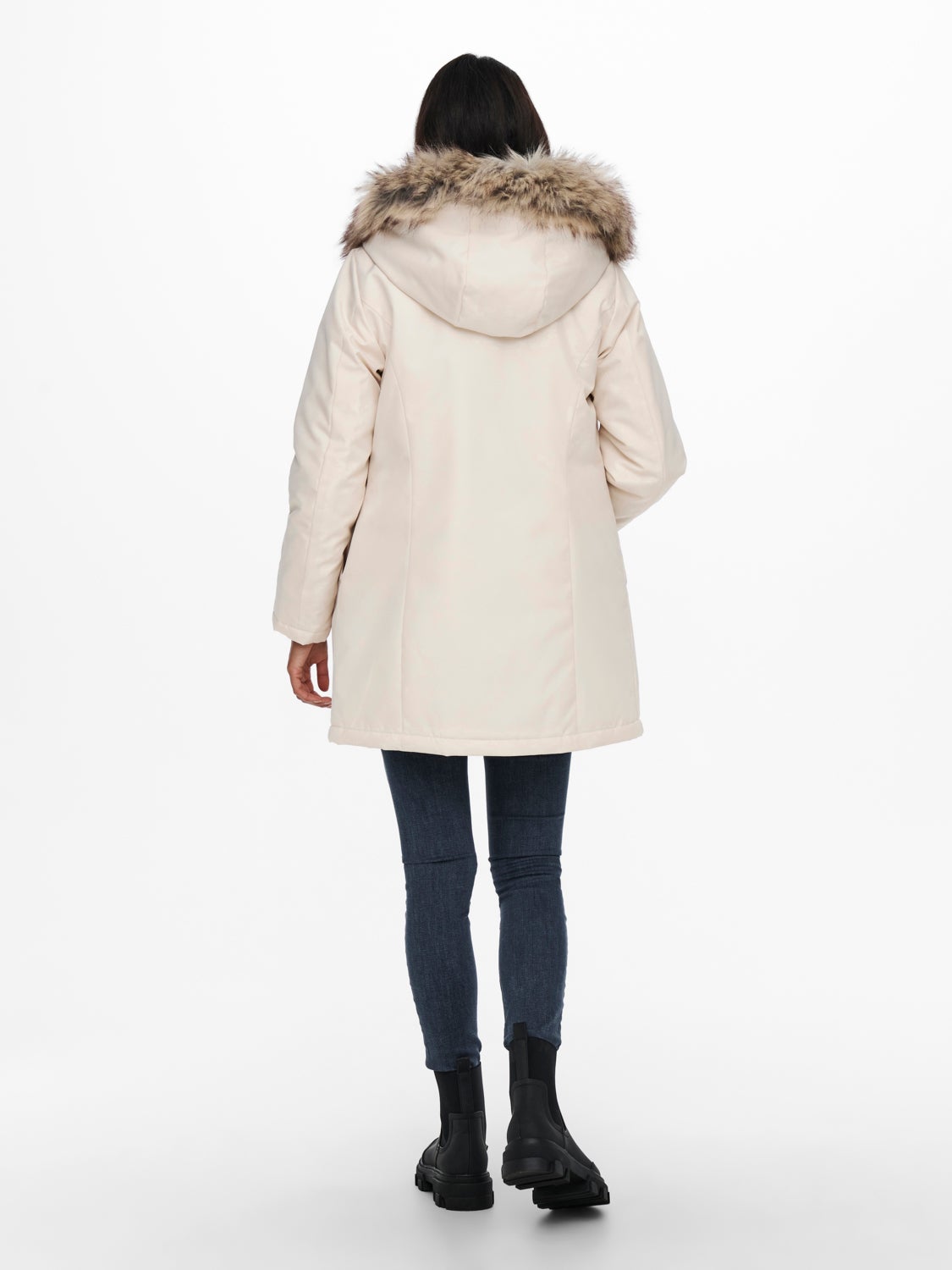 Solid Parka coat