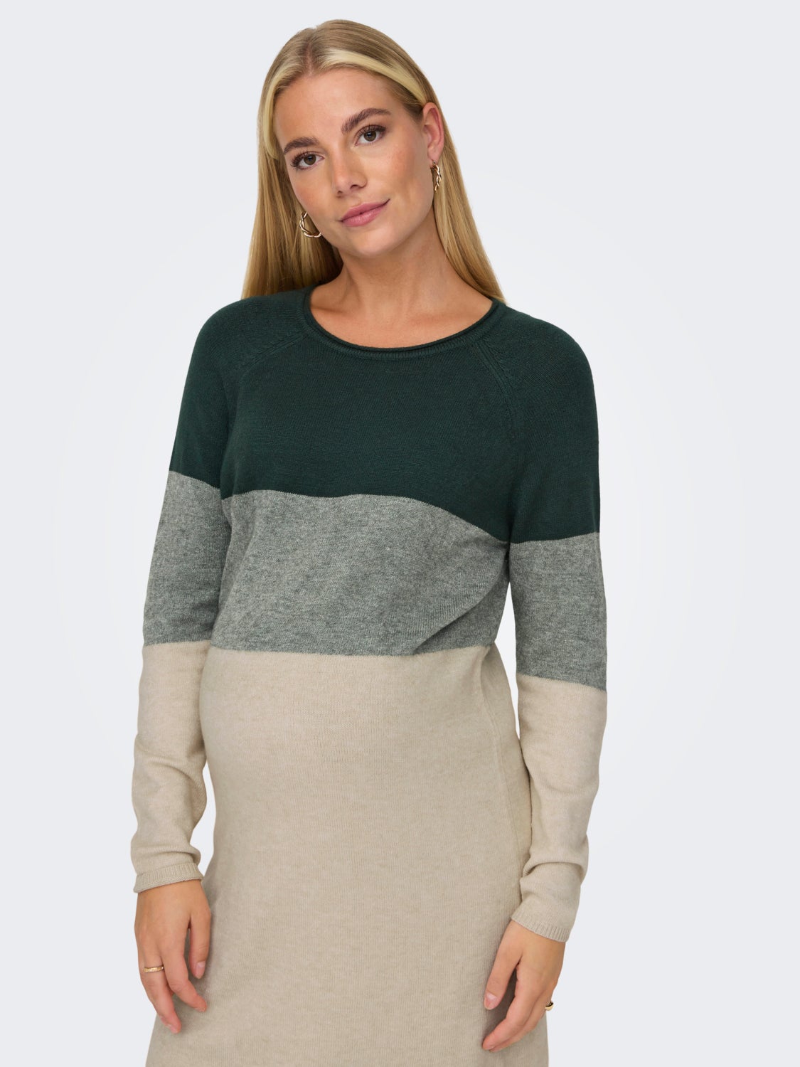 Mama striped Knitted Dress