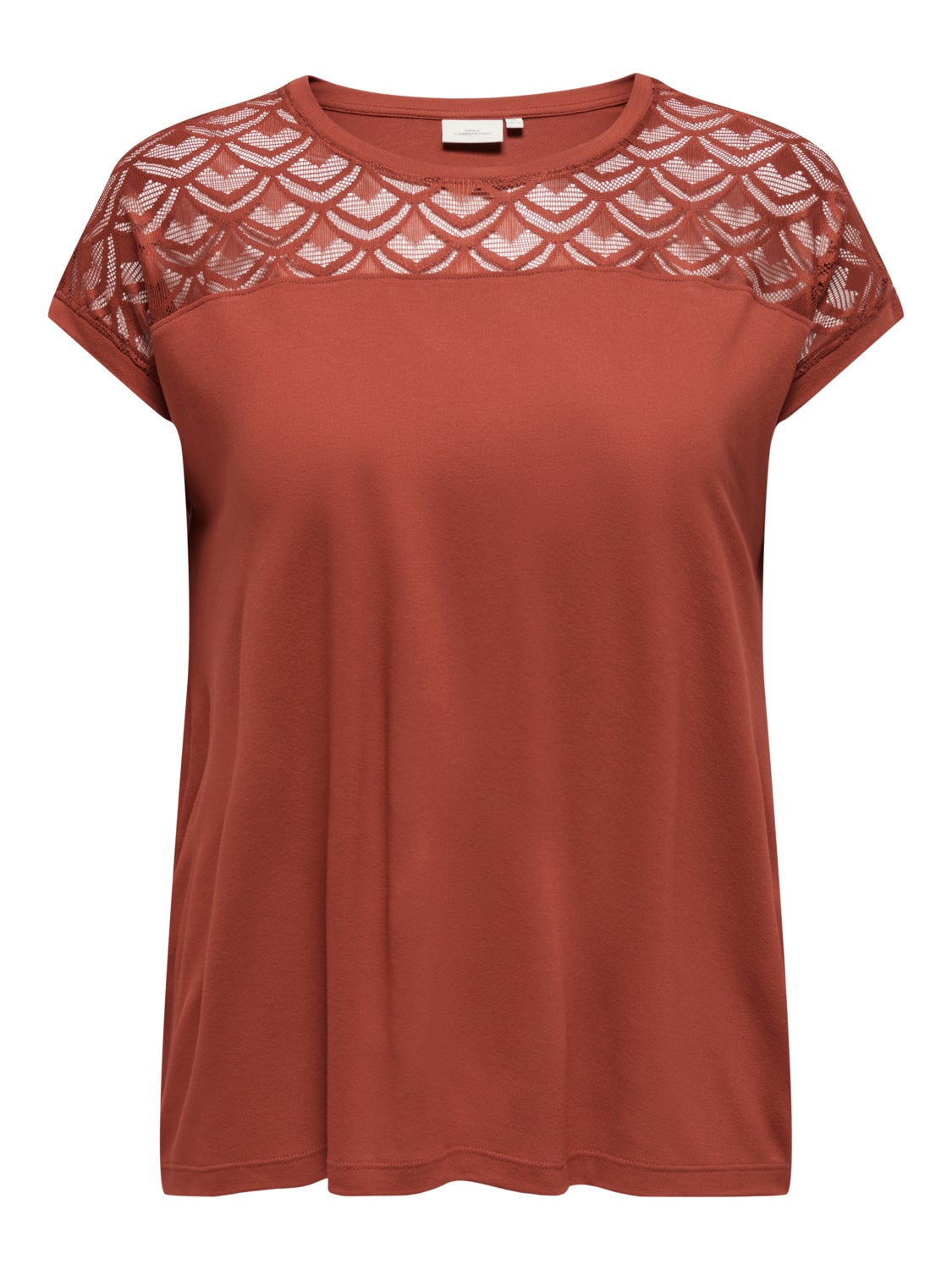 Curvy lace detail Top
