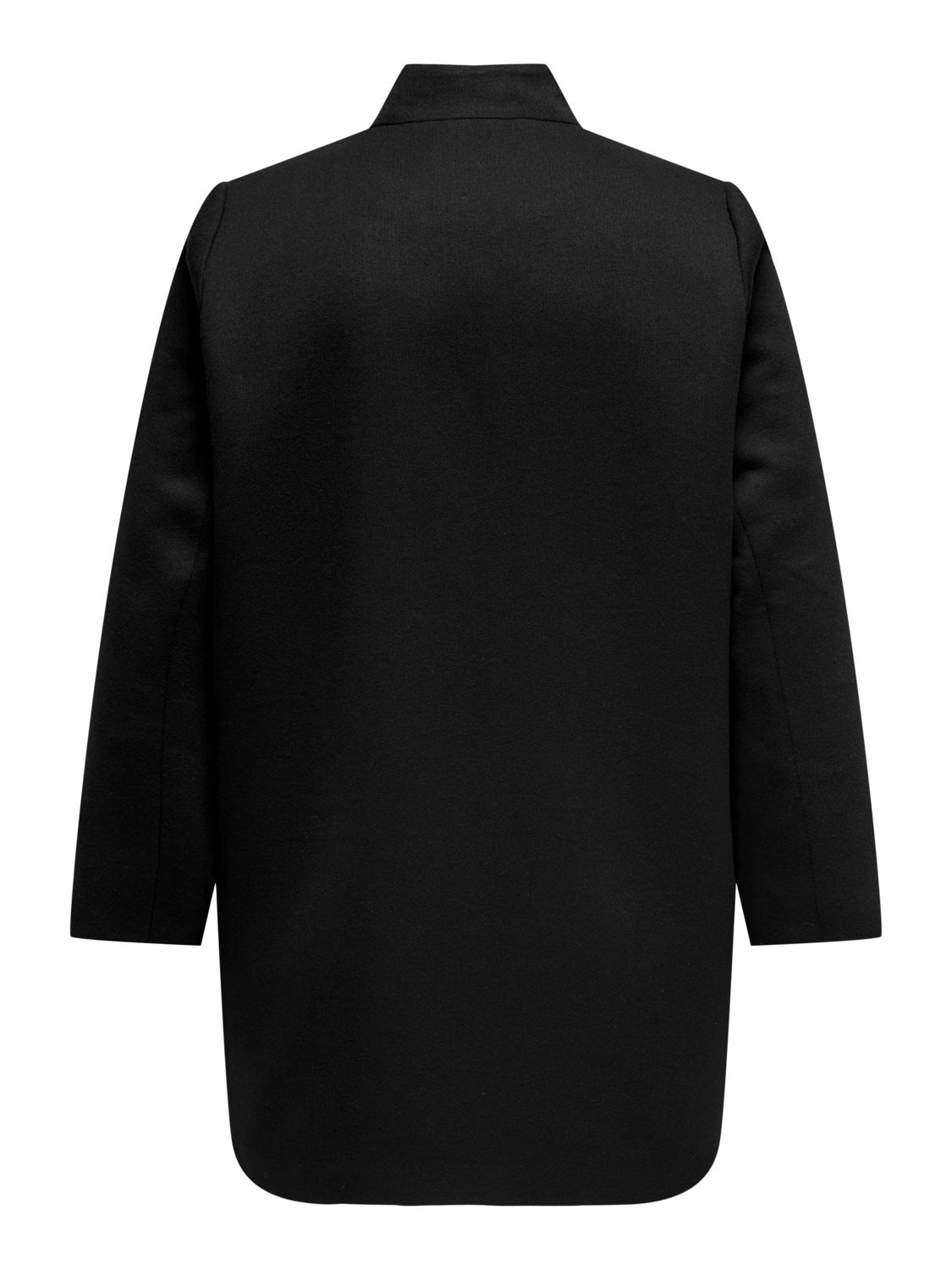 Curvy blazer with spread collar