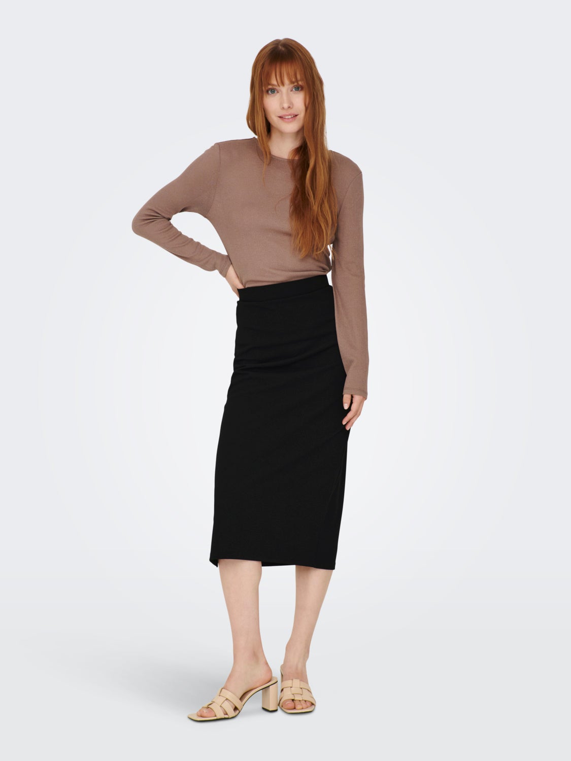 Midi slit Skirt