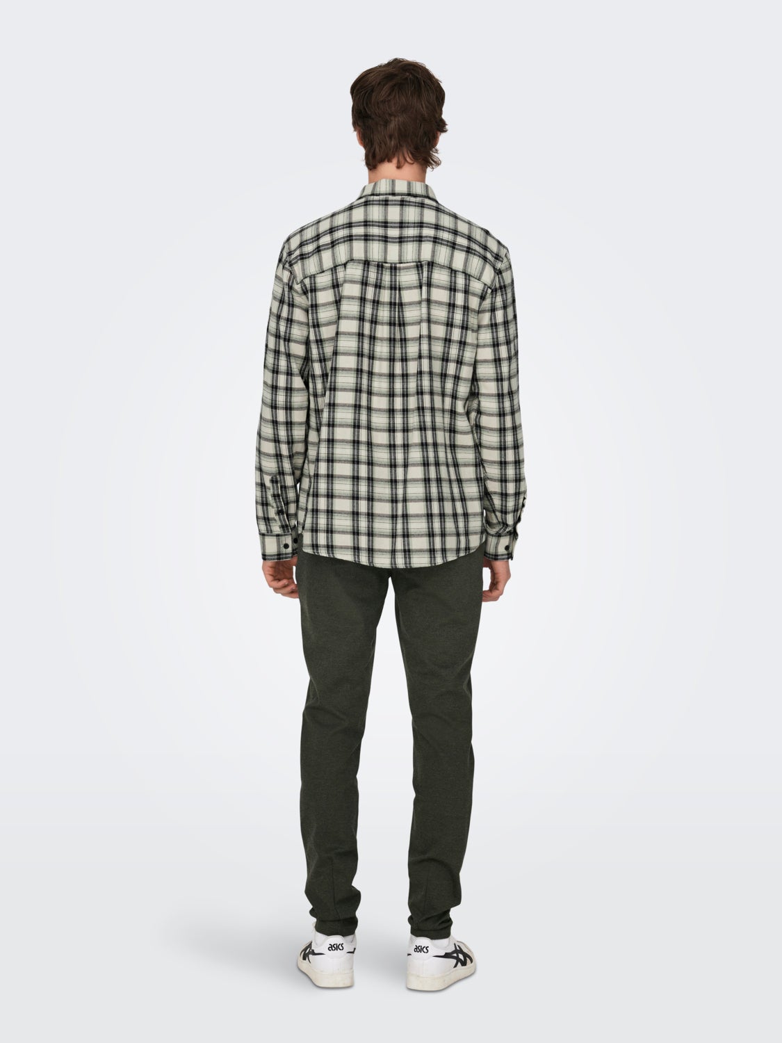 Checkered shirt with collar