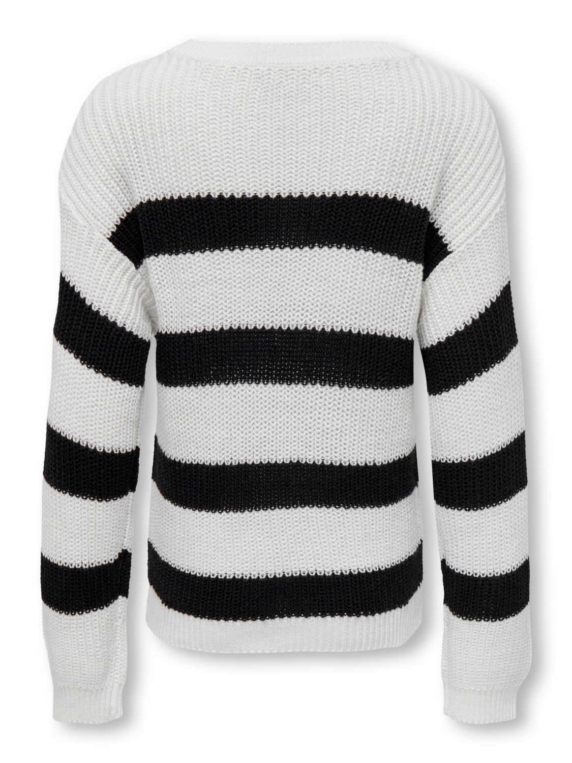 Striped knitted pullover