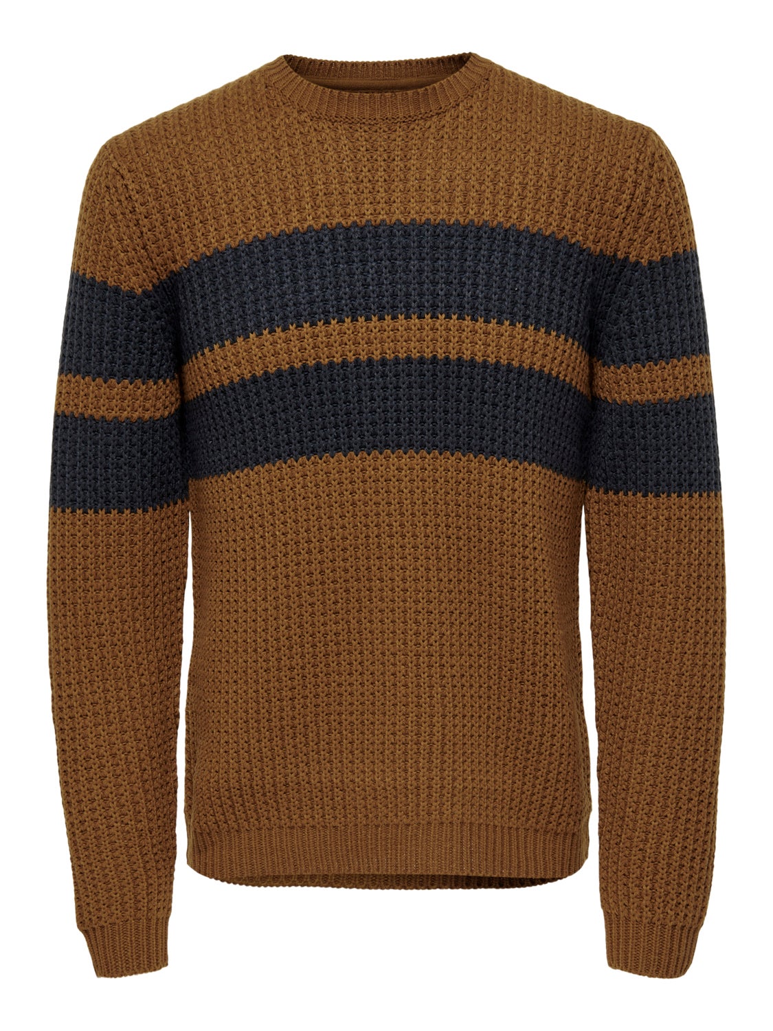 Textured knitted pullover