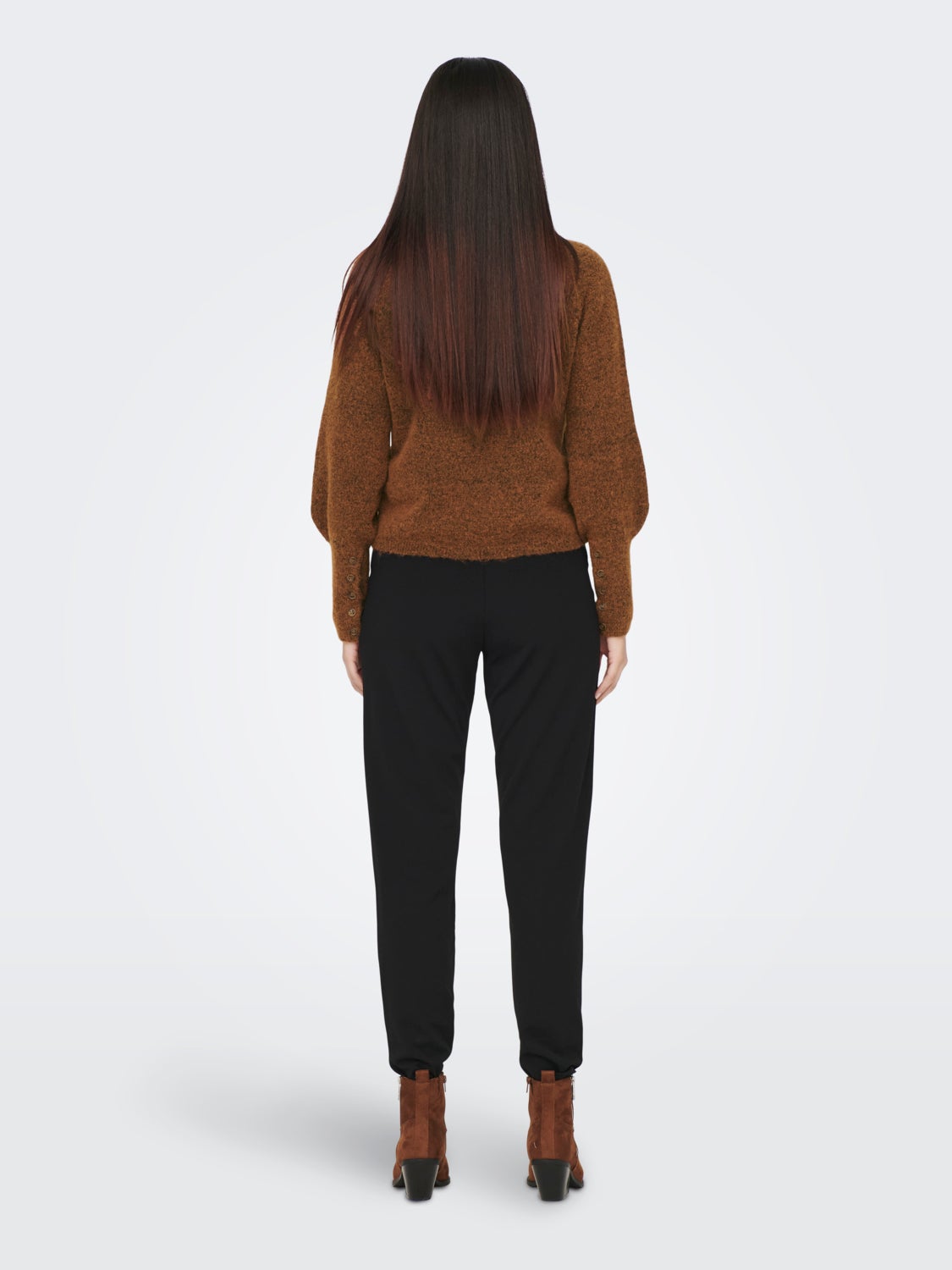 Button cuff Knitted Pullover