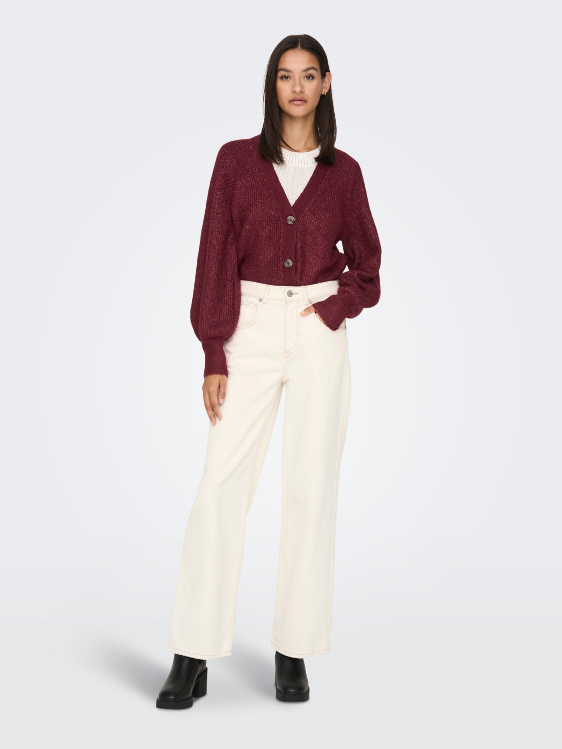 Rib Knitted Cardigan