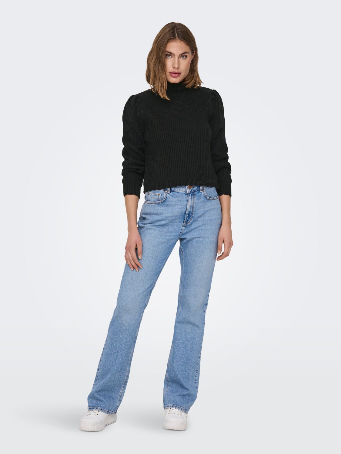 high neck Knitted Top