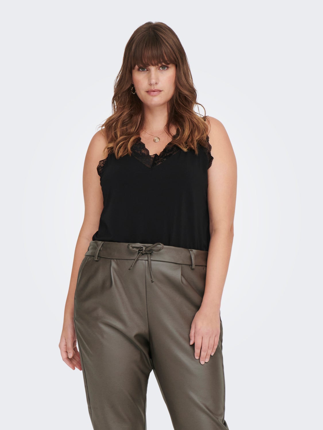 Curvy sleeveless top