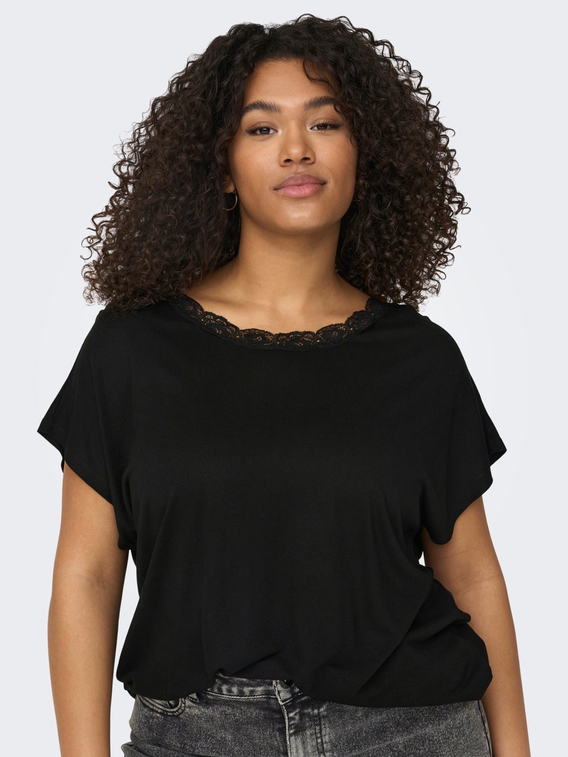 Curvy viscose top