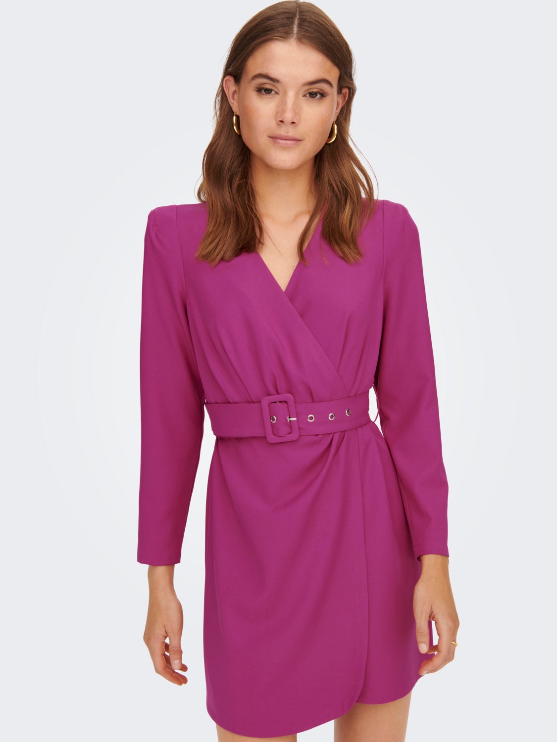 Belt Long Sleeved dress