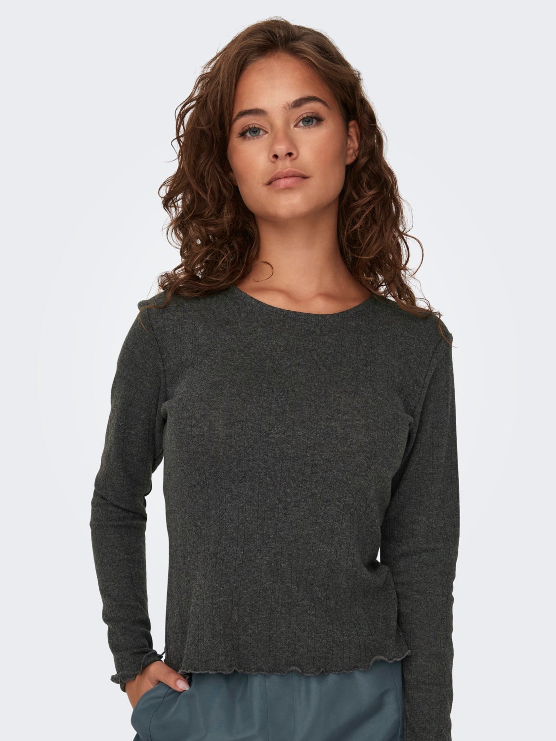 Regular Fit O-Neck Top