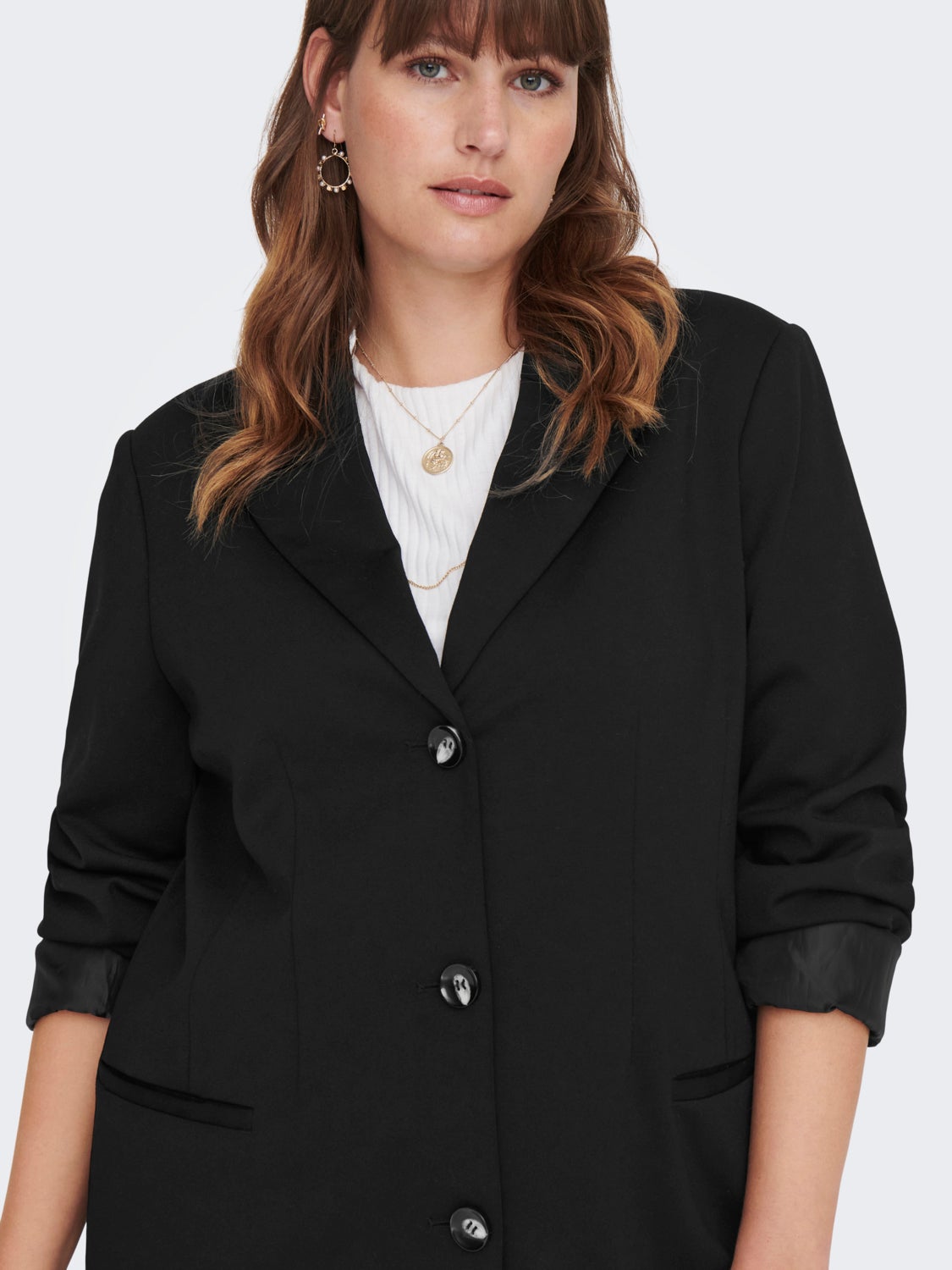Curvy long blazer