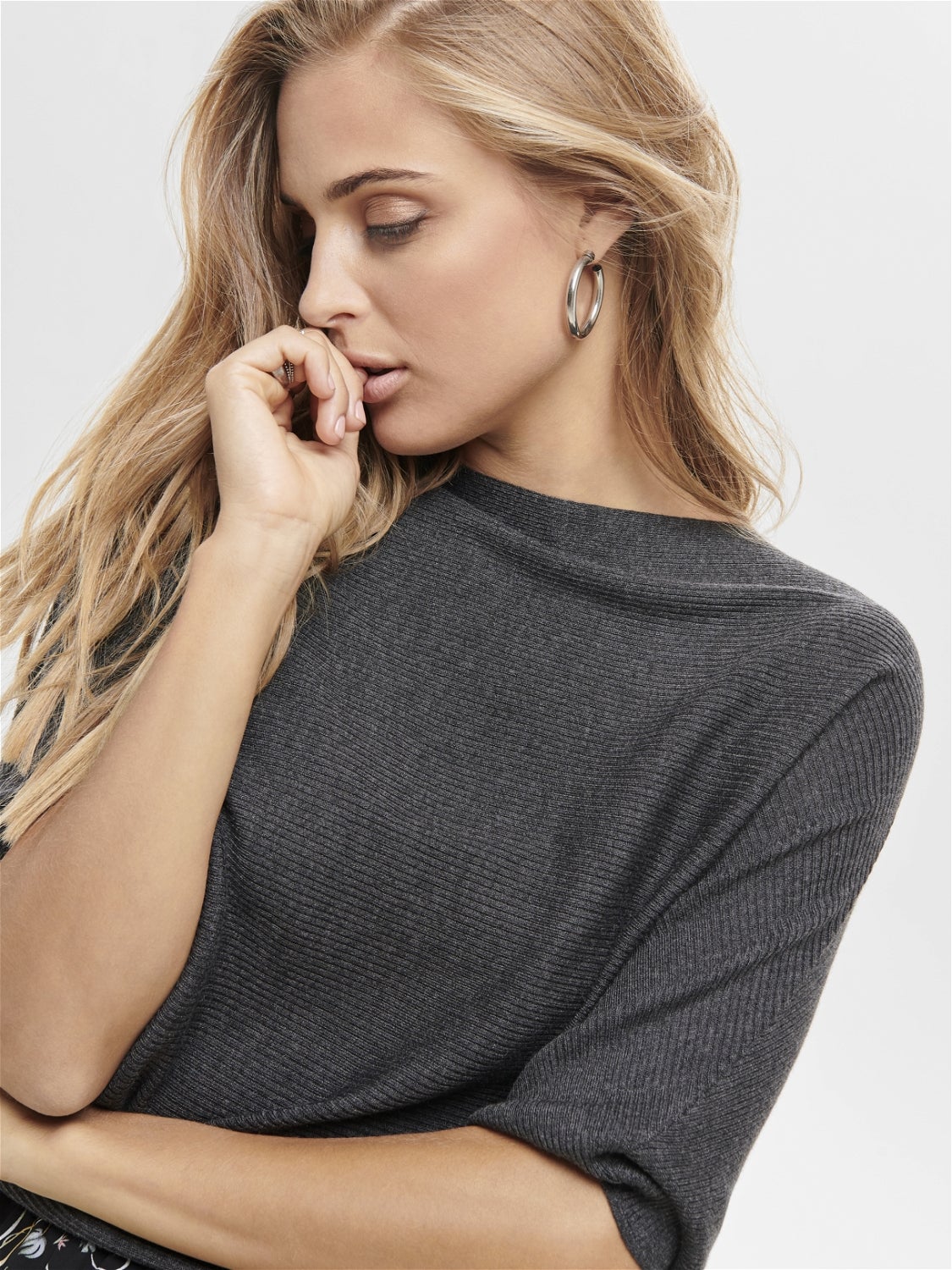 Batsleeve Knitted Pullover