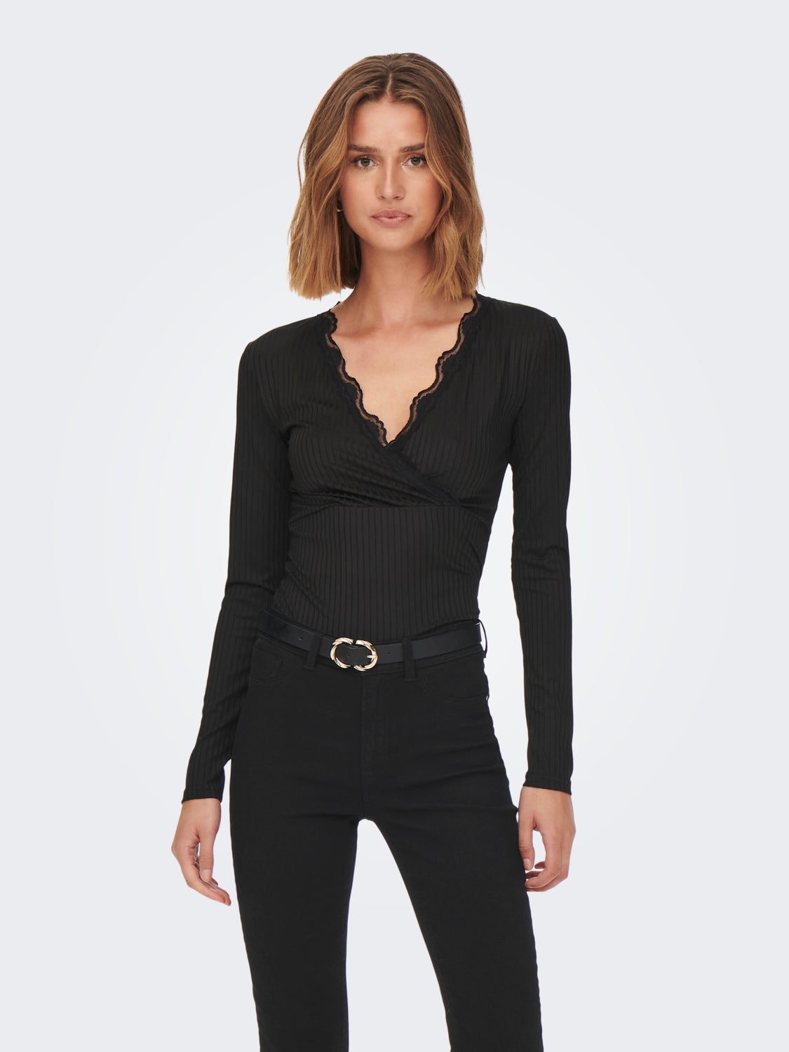 Wrap Long Sleeved Top