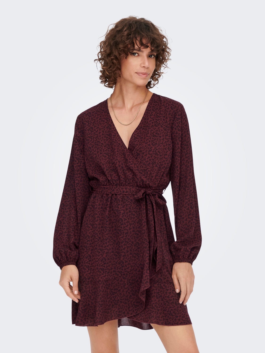 Long sleeved Wrap dress