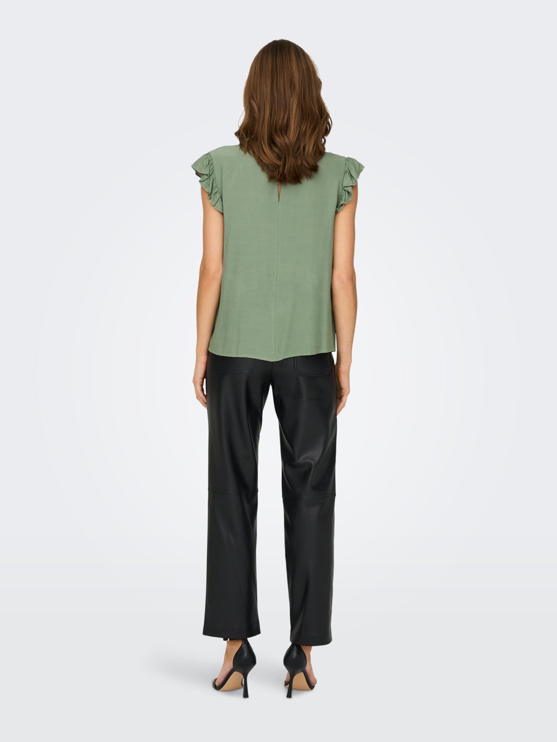 Regular Fit Top With Frills