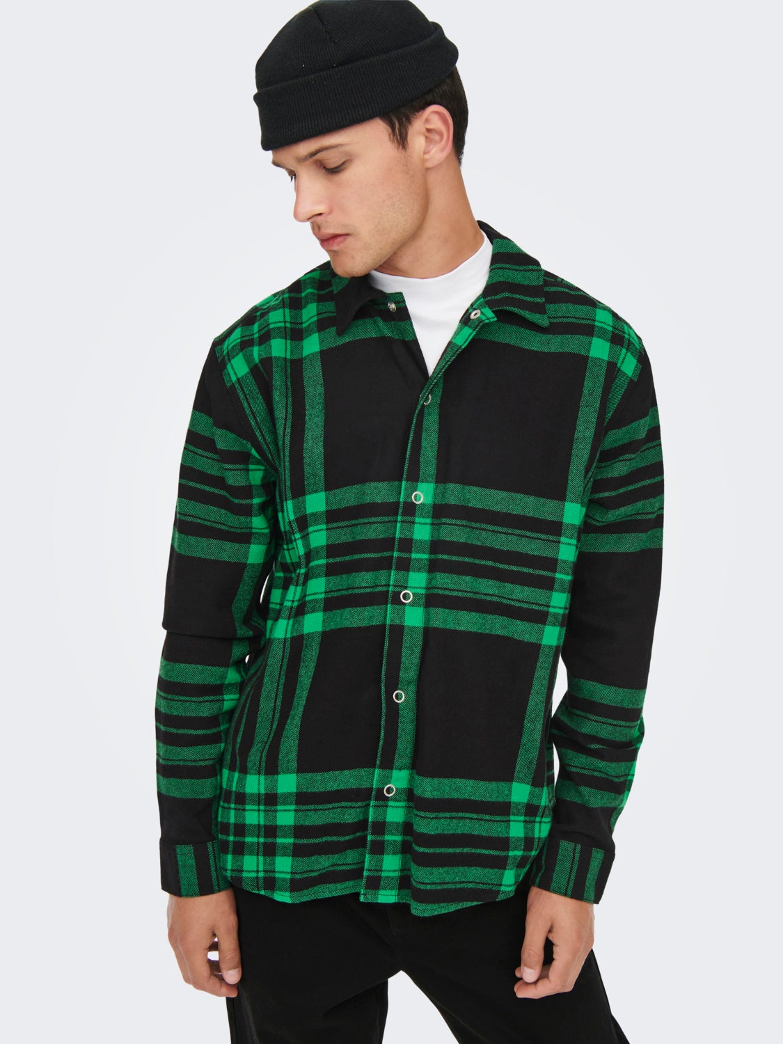 Chino pants with turn-up