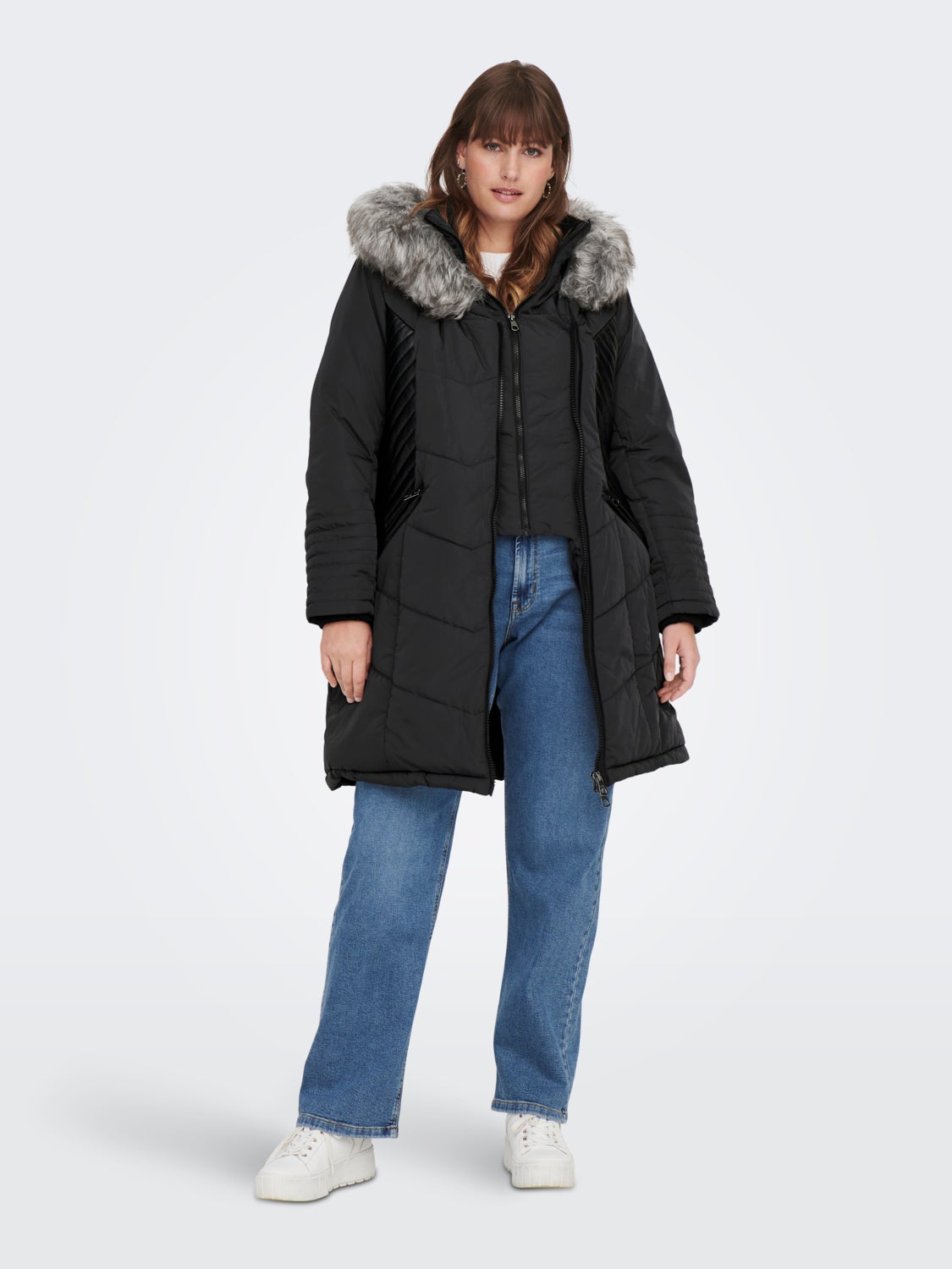 Curvy nylon Coat