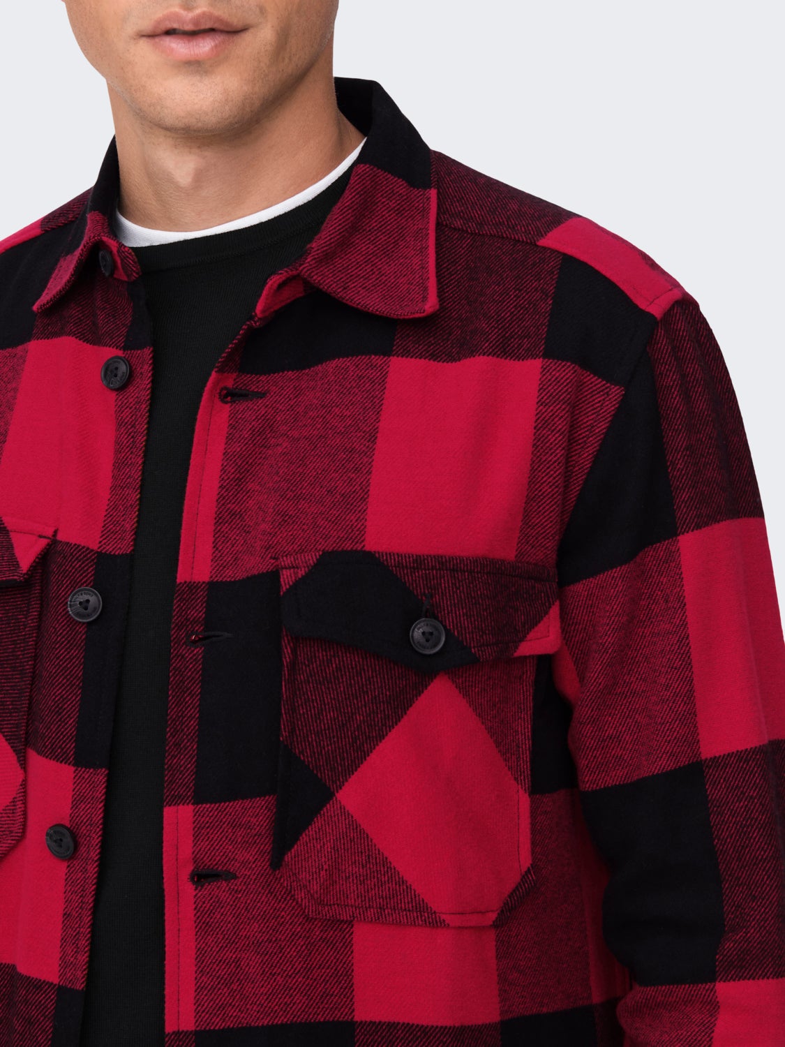 Regular fit Checked twill shirt