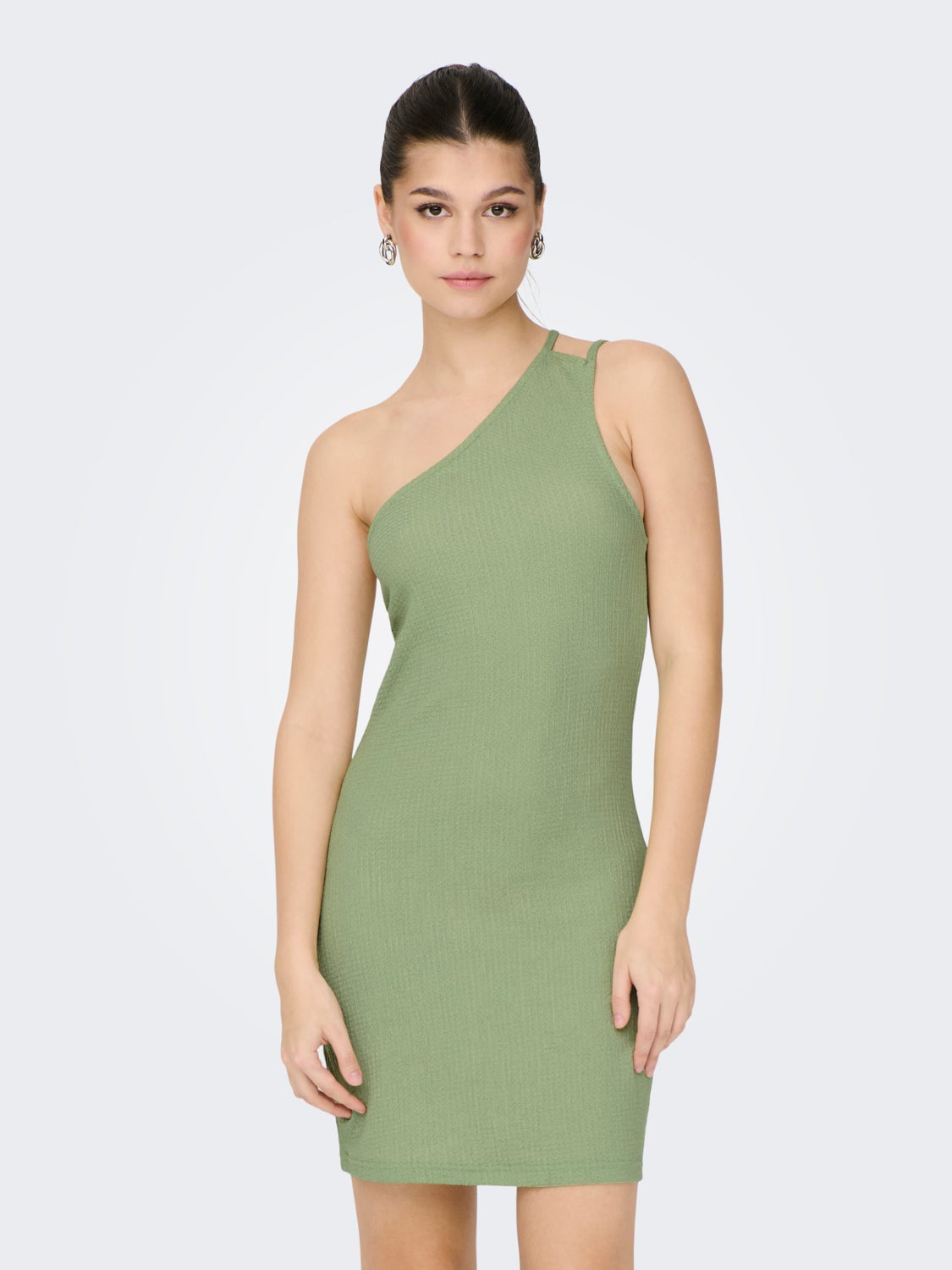 Slim Fit One Shoulder Long dress