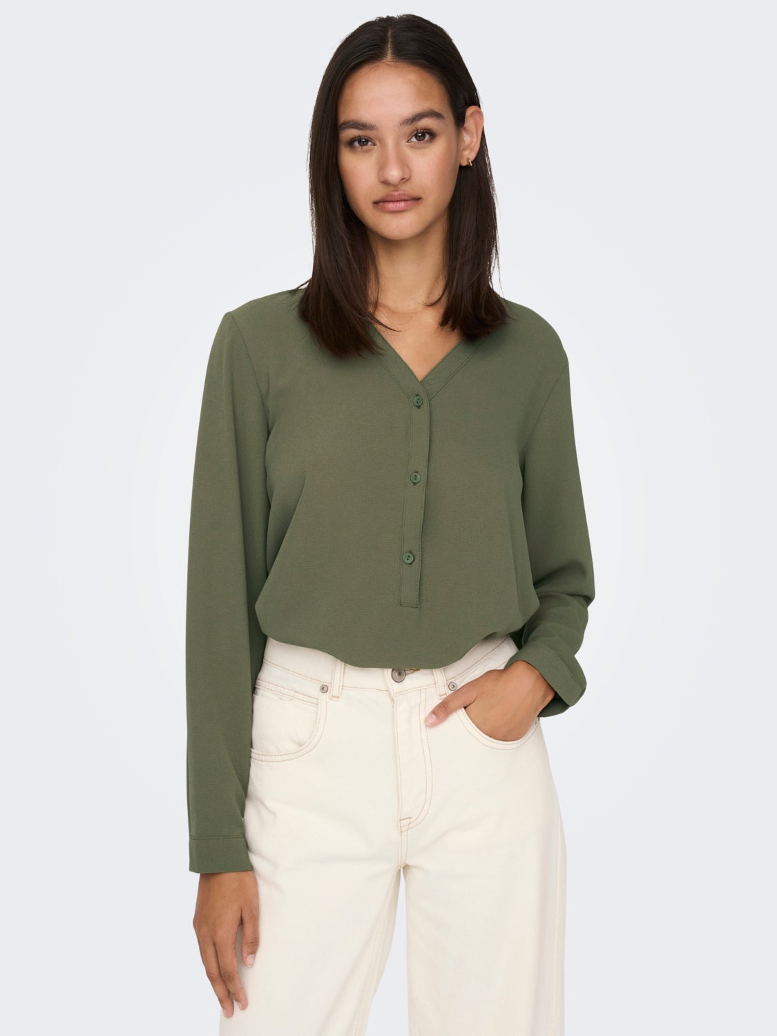 V-neck placket Shirt