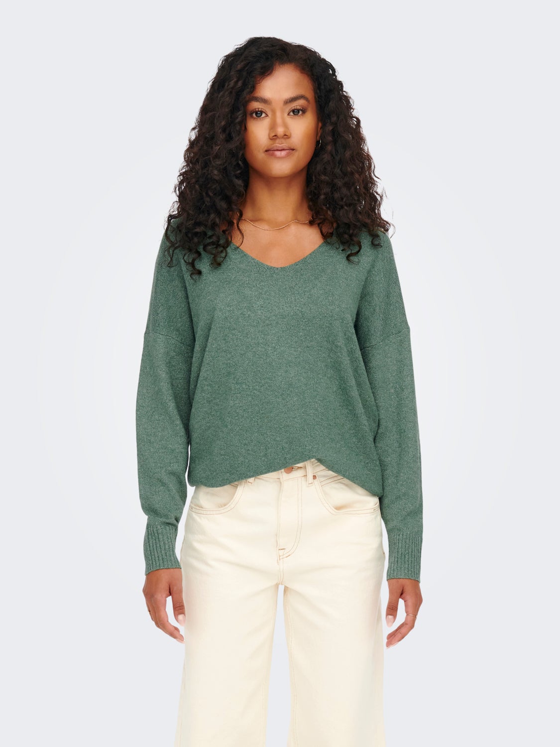 V-neck Knitted Pullover