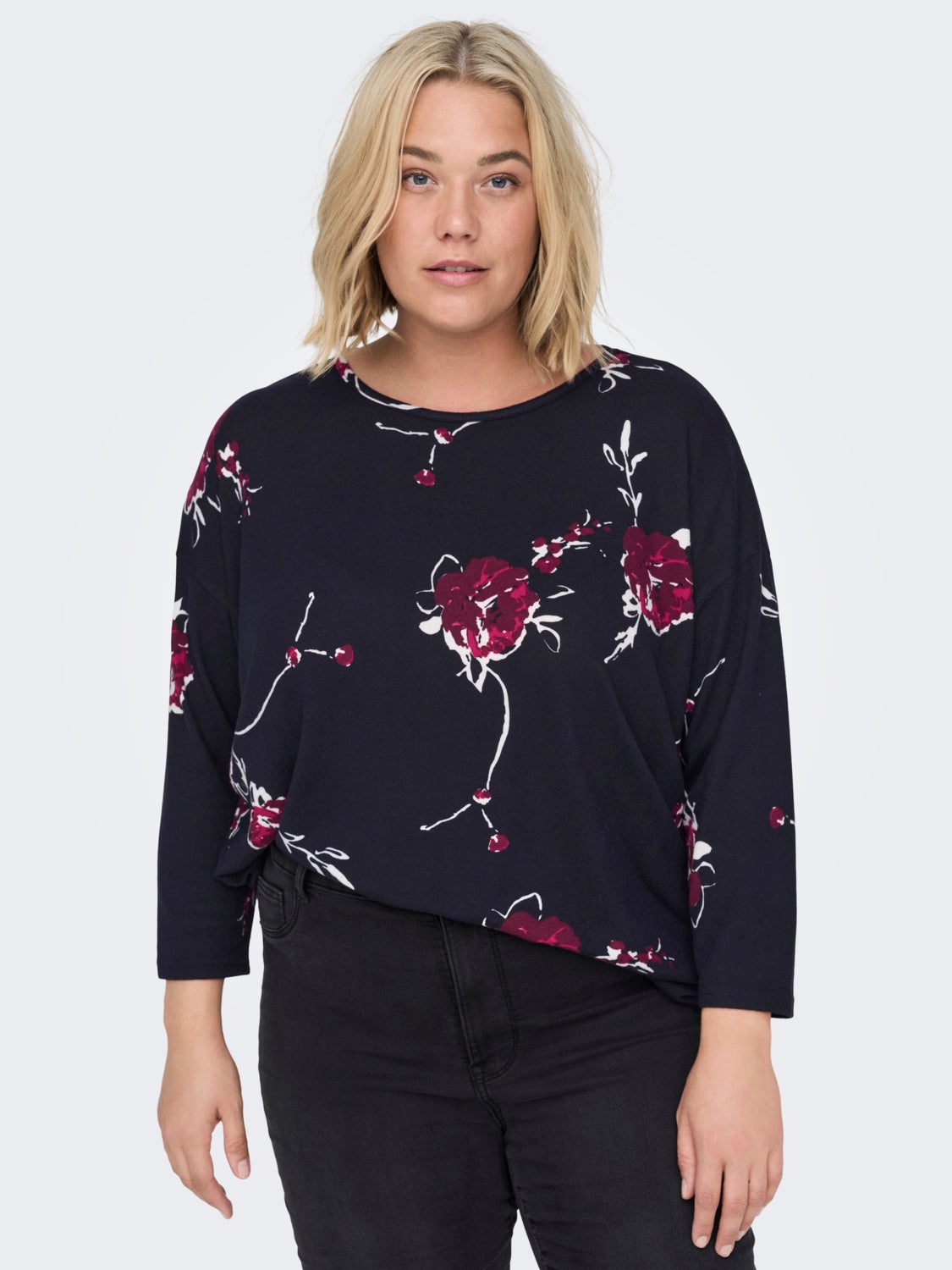 Curvy 3/4 sleeve Top