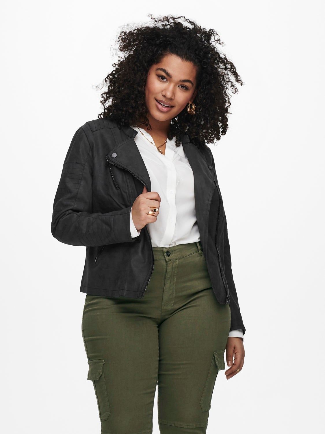 Curvy biker Jacket
