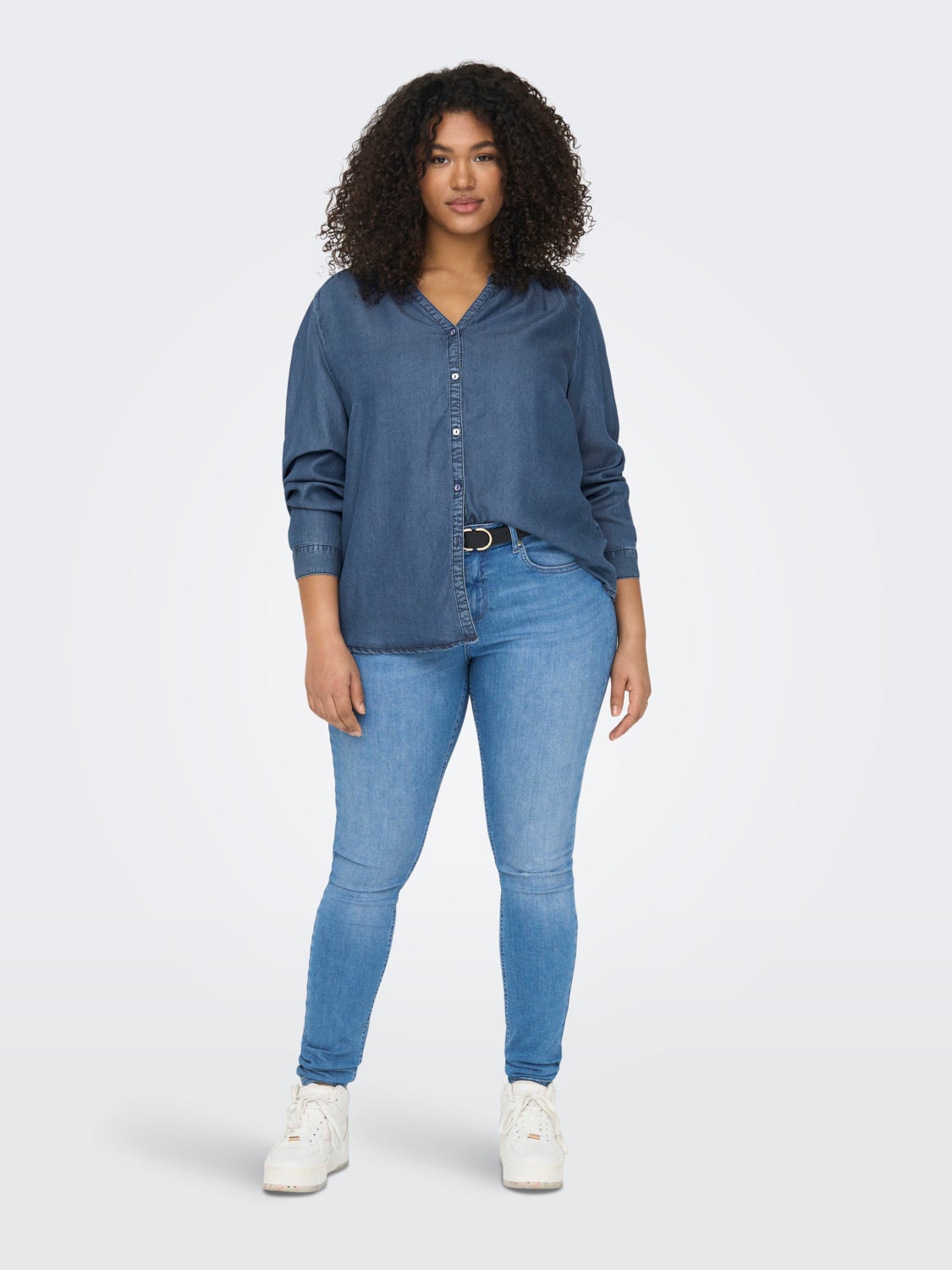 Curvy Denim Shirt