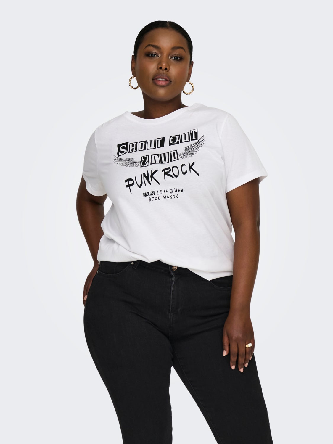 Curvy printed t-shirt