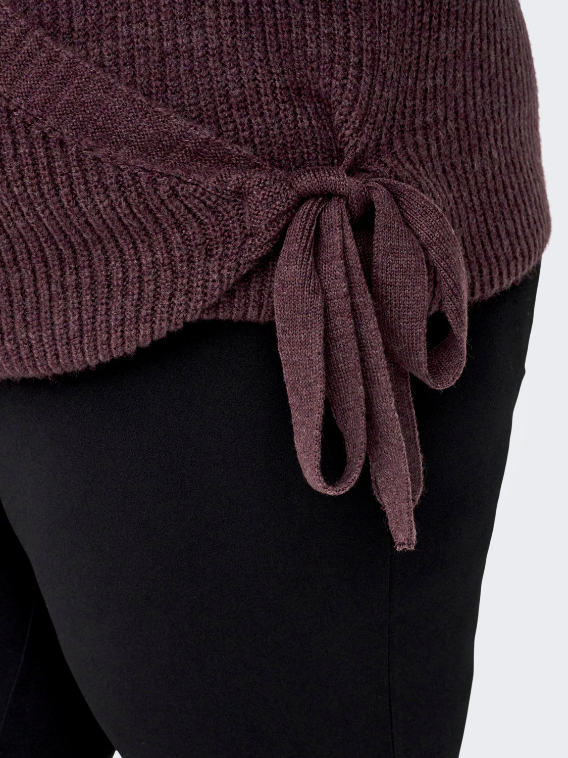 Curvy wrap Knitted Pullover