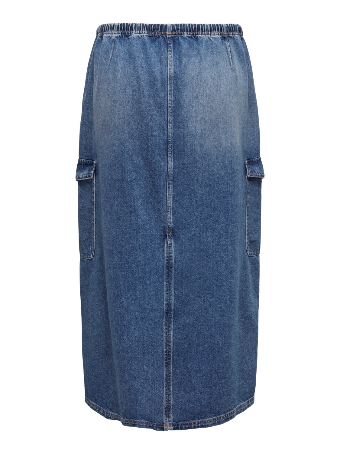 maxi Curvy cargo denim skirt