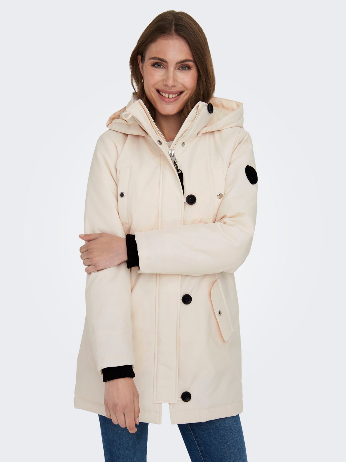 High neck parka
