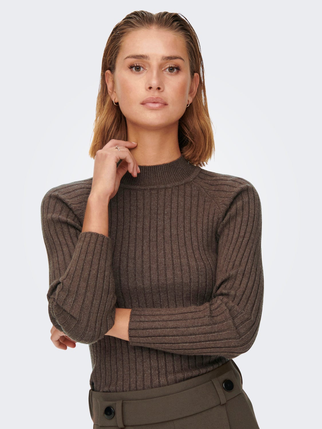 Rib knitted Pullover