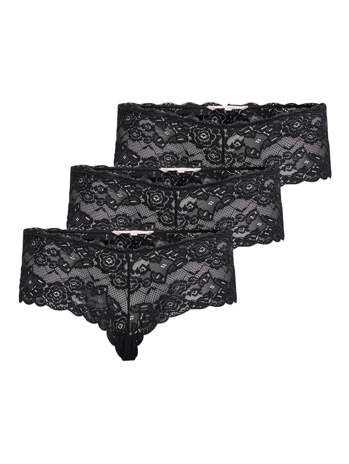 Curvy lace 3 -pack Hipster