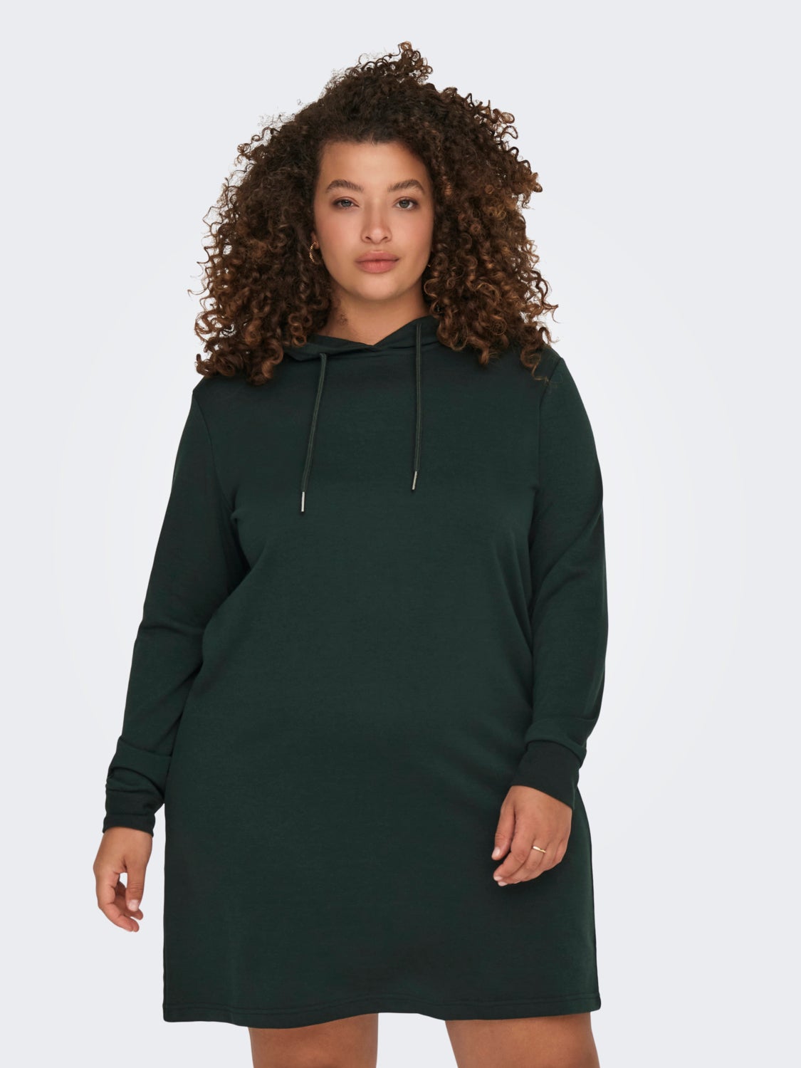 Curvy hooded sweat Dress
