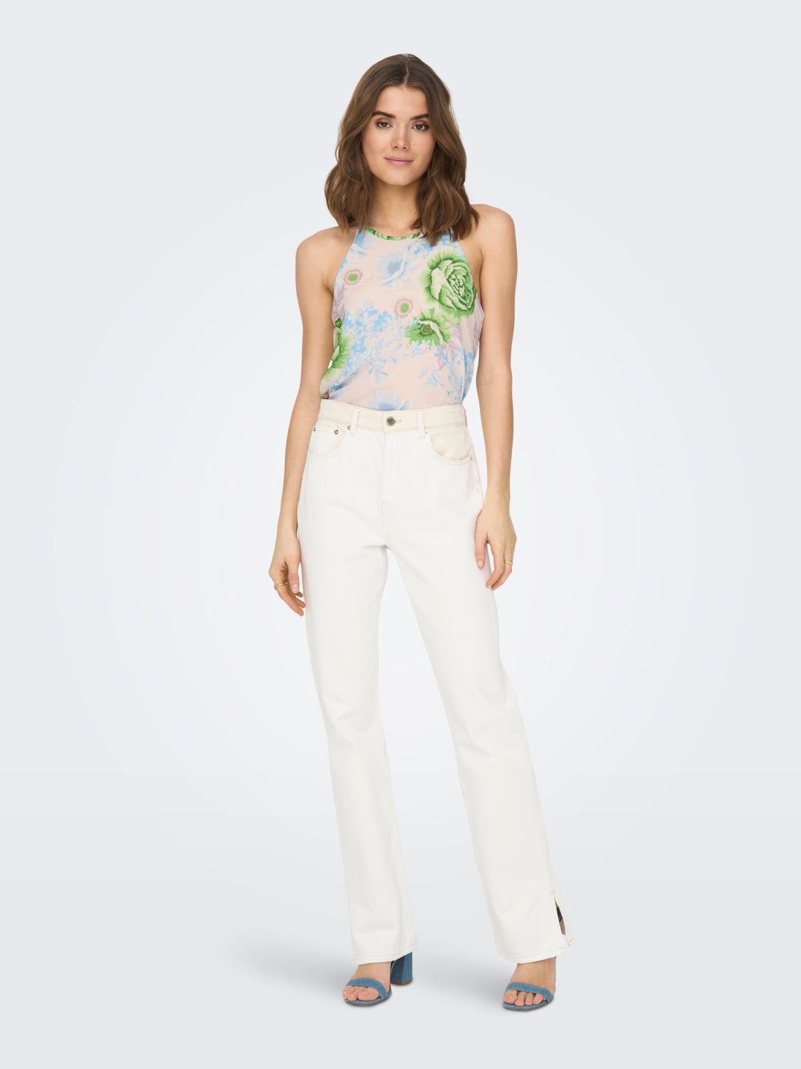 Halterneck Top with cut-out back