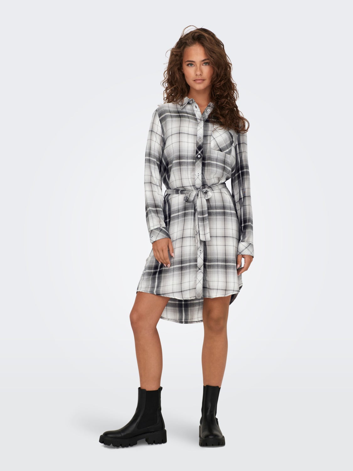 Checked Dress