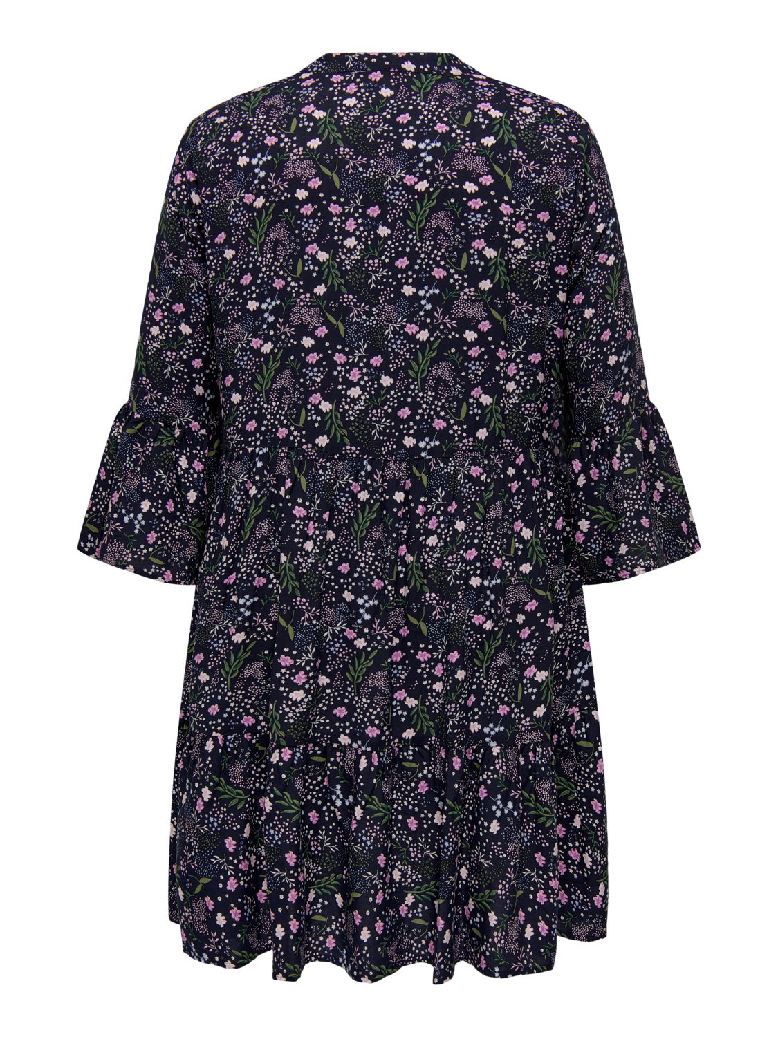 Curvy 3/4 Sleeve Tunic viscose Dress