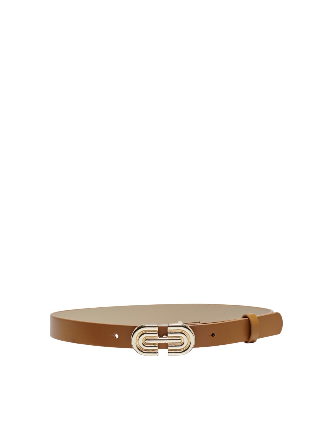 Faux leather waist belt