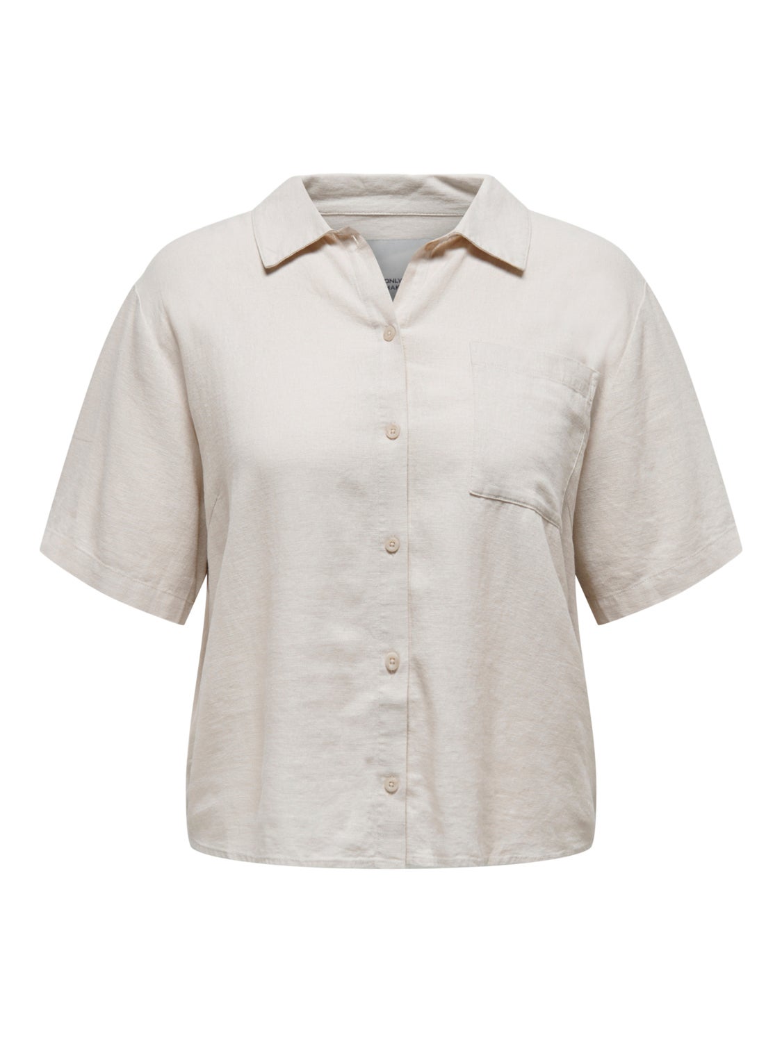 Curvy linen shirt