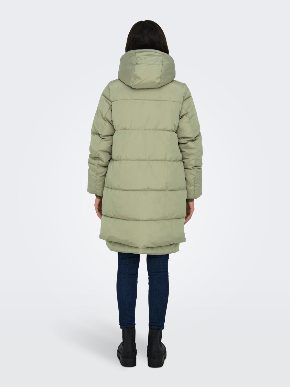 Long puffer coat