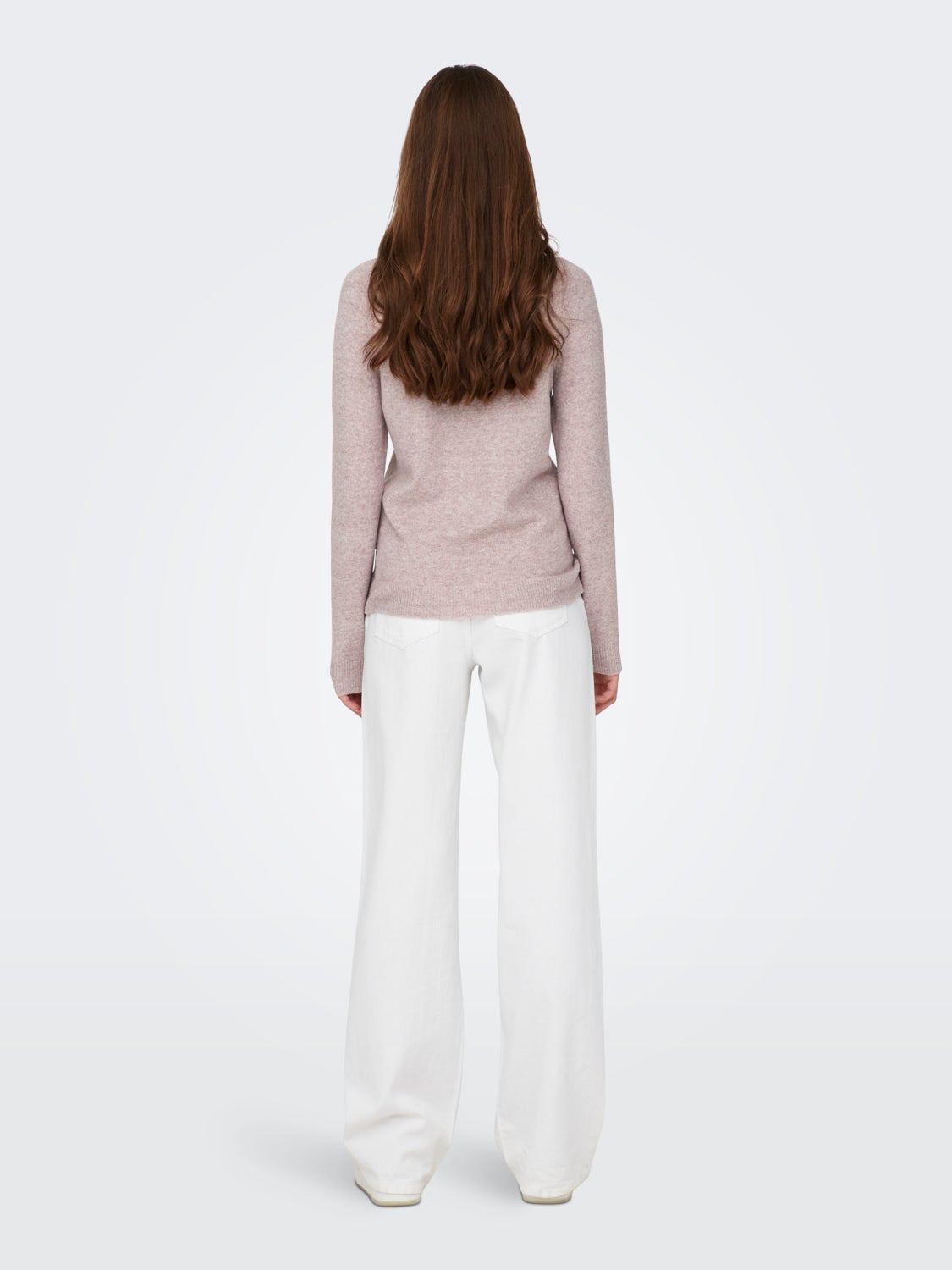 high neck knitted pullover